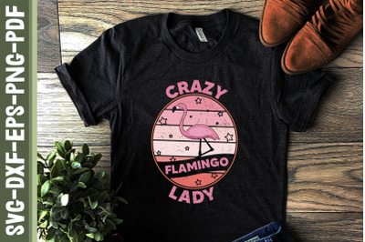 Crazy Flamingo Lady Flamingo Design