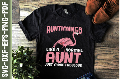 Auntimingo Flamingo Lover Aunt