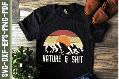 Nature Funny Vintage Mountains Camping