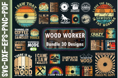 Woodworker Bundle. 30 Designs.
