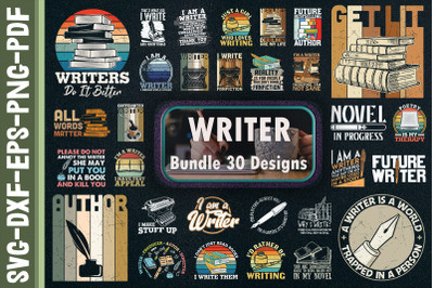 Writer Bundle. 30 Designs.