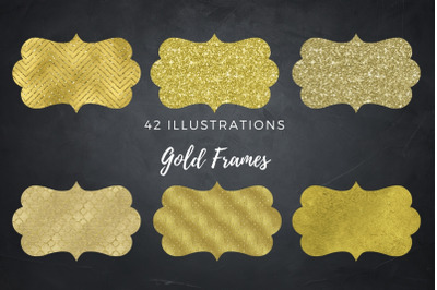 Elegant Modern Gold Frames Collection