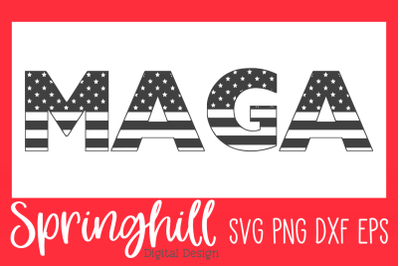 MAGA American Flag SVG PNG &amp; DXF Design Cut Files