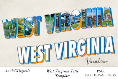 West Virginia Photo Title and Template