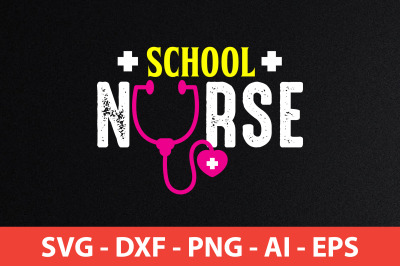 school nurse svg cut file