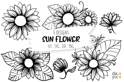 Sun Flower Graphic Illustration