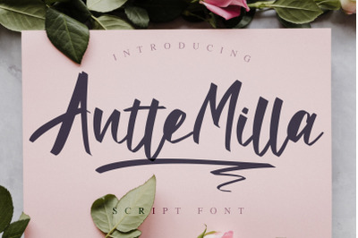Antte Milla - Elegant Script Font