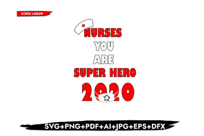 Nurse super hero svg