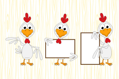 cute rooster animal cartoon