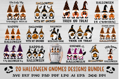 Halloween Gnomes SVG Bundle. Halloween Quotes SVG Bundle.