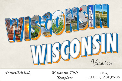 Wisconsin Photo Title and Template
