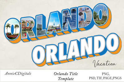 Orlando Photo Title and Template