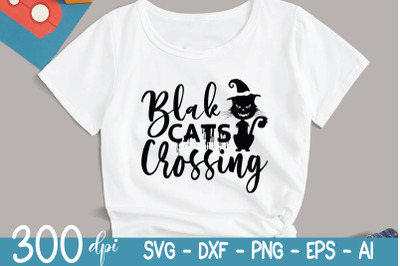 Halloween SVG | Black Cats Crossing