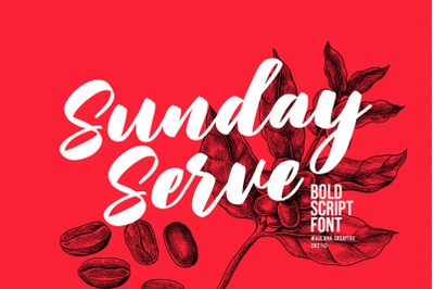 Sunday Serve Bold Script Font