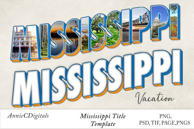 Mississippi Photo Title and Template