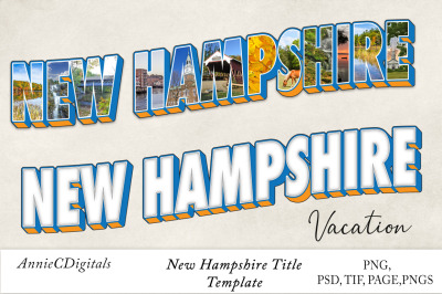 New Hampshire Photo Title and Template