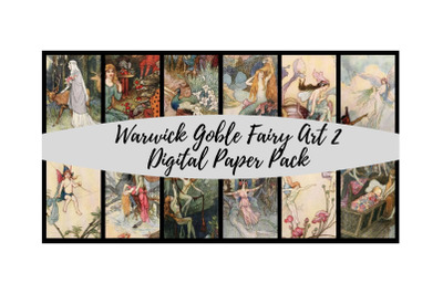 Warwick Goble Fairies 2 Digital Paper Pack