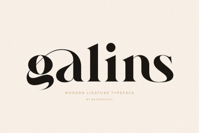 Galins  Ligature Typeface
