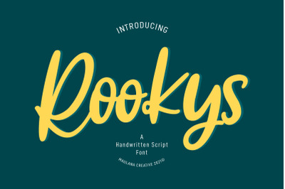 Rookys Handwritten Script Font