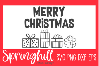 Merry Christmas SVG PNG DXF &amp; EPS Design Cut Files