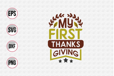 My first thanksgiving svg.