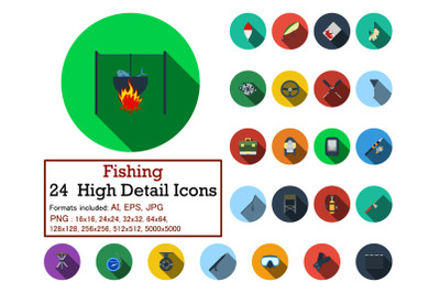 Fishing Icon Set