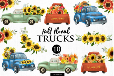 Fall floral trucks