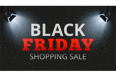 Black friday shopping sale. Special offers and discounts banner&2C; store