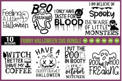 Funny Halloween SVG Bundle