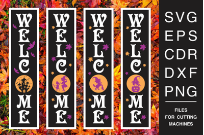 Halloween Porch Signs Mini Bundle SVG - Welcome