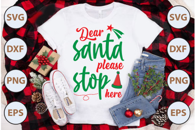 Dear Santa please stop here