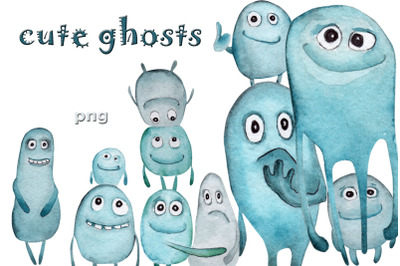 Cute ghosts png