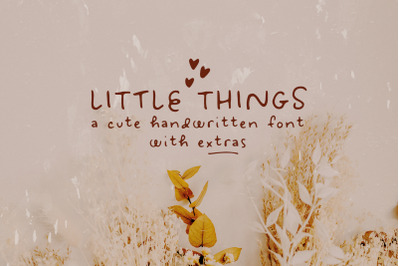 Little Things handwritten font
