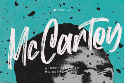 Mc Cartey Brush Display Font