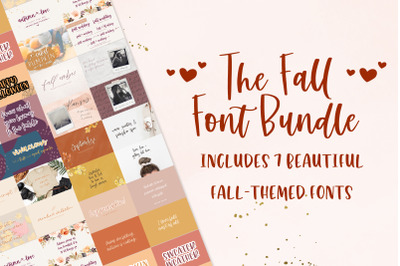 The Fall Font Bundle
