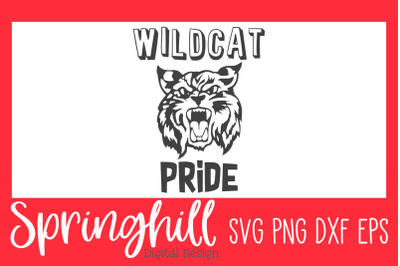 Wildcats Team Mascot T-Shirt SVG PNG DXF &amp; EPS Cut Files