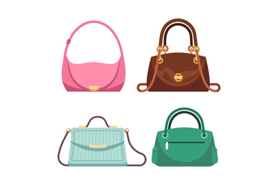 Bags ladies. Women handbags fashion accessories collection. Summer col