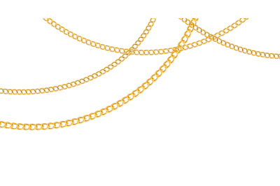 Chain golden. Luxury chains different shapes seamless background&2C; real