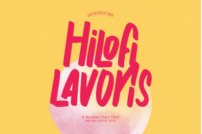 Hilofi Lavoris Handwritten Font