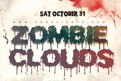 Halloween Zombie Clouds Flyer Template