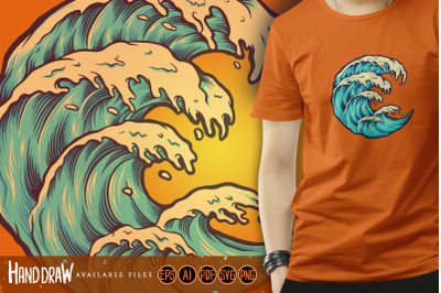 Ocean Wave Beach Object Template