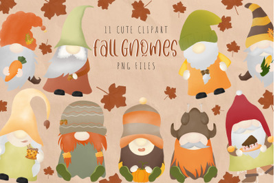 Thanksgiving Gnomes Clipart Fall Gnomes Bundle
