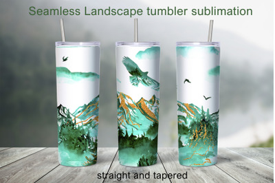 Mountain tumbler sublimation Wild 20oz Tumbler Design PNG