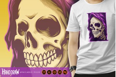 Grim Reaper Smile Illustrations