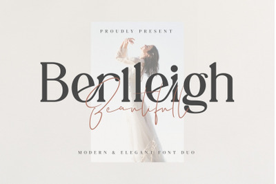 Berlleigh Beautifull Font Duo