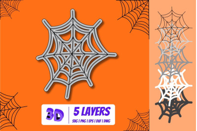 3D Spiderwab SVG Cut File