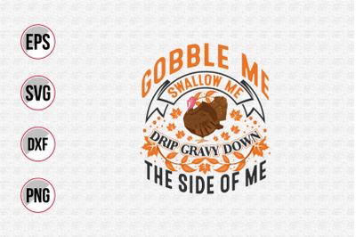 Thanksgiving typographic quotes design.