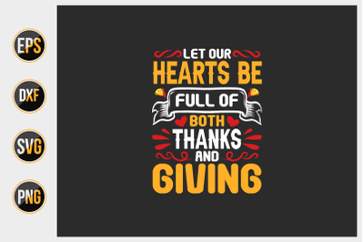 Thanksgiving typographic quotes design.