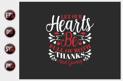 Thanksgiving typographic quotes design.