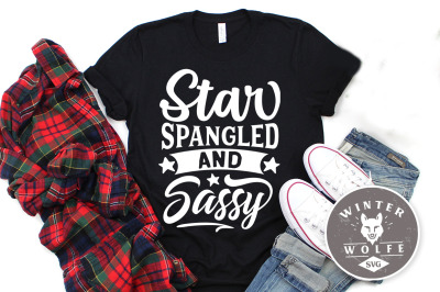 Star spangled and sassy SVG DXF PNG EPS